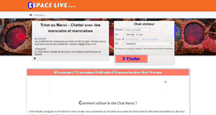 Desktop Screenshot of maroc.espace-live.com